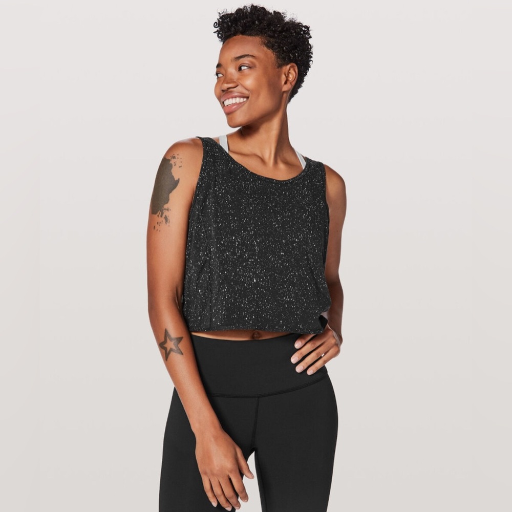 Lululemon Women’s It’s a Tie Tank Top Splatter Dye Size Medium